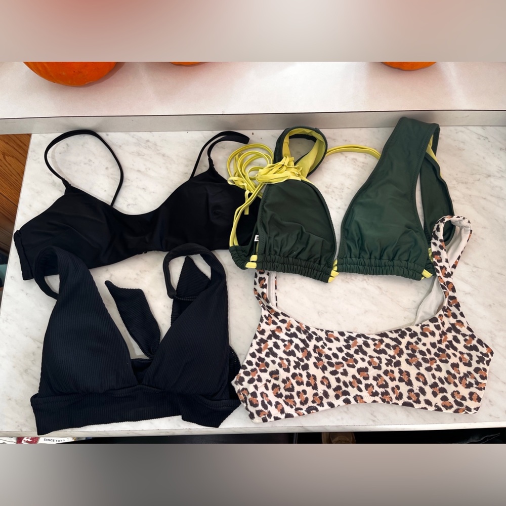 Aerie Black, Green, and Leopard Bikini Collection